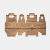 Rustieke Keltische Claddagh houten textuur Bedankdoosjes (Uitgevouwen)