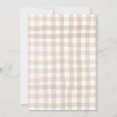 Rustieke kerst brunch dennen boog bessen kaart (Achterkant)