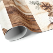 Rustieke kerst cadeaupapier (Rol Hoek)