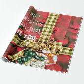 rustieke kerst cadeaupapier (Uitgerold)
