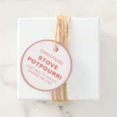 Rustieke Kerst Kachel Potpourri Bedankjes Labels (In situ)