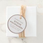 Rustieke Kerst Kachel Potpourri Bedankjes Labels (In situ)