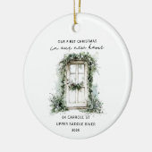 Rustieke kerst nieuwe thuis keramisch ornament (Links)