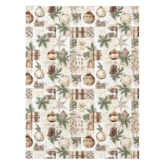 Rustieke kerst tafelkleed (Voorkant)