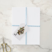 Rustieke Kerstbel Dennengiftlabel Cadeaulabel (Met Touw)
