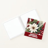  rustieke kerstbloemen Kinder schetsboek Notitieboek (Binnen)