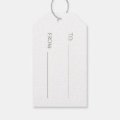 Rustieke kerstbomen cadeaulabel (Achterkant)