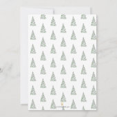 Rustieke Kerstbomen Housewarmingfeest Kaart (Achterkant)