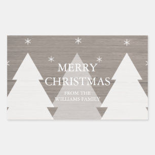 Rustieke kerstbomen Sticker