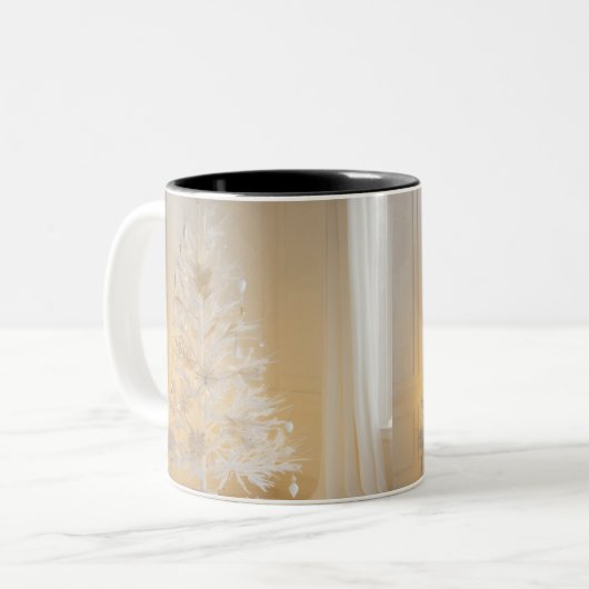 Rustieke kerstboom Mok (Voorkant links)