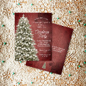 Rustieke Kerstboom Rode Vakantie Party Budget