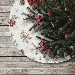 rustieke kerstboomrok, dennenappels kerstboom rok
