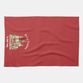 RUSTIEKE KERSTBOSSEN DIEREN THEEDOEK (Horizontaal)