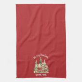 RUSTIEKE KERSTBOSSEN DIEREN THEEDOEK (Verticaal)