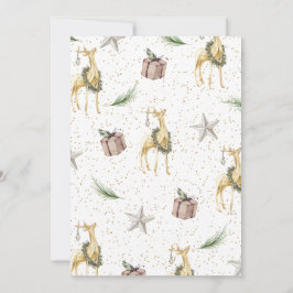 Rustieke kerstfeestuitnodigingen kaart