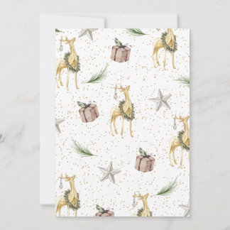 Rustieke kerstfeestuitnodigingen kaart