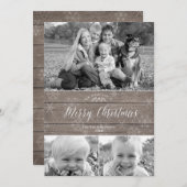 Rustieke kerstkaart (Voorkant / Achterkant)