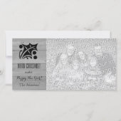 Rustieke kerstkaarten met aangepast afbeelding feestdagenkaart (Voorkant)