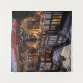 Rustieke Kerstmagie Wandkleed (Voorkant (horizontaal))