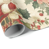 rustieke kerstman cadeaupapier (Rol Hoek)