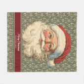 Rustieke  Kerstman Kerst Gooi Deken Gift (Voorkant (Horizontaal))