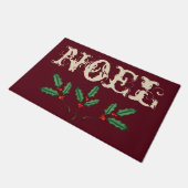 Rustieke Kerstmat Noel Deurmat (Schuin)
