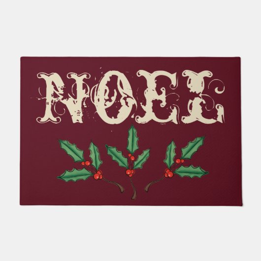 Rustieke Kerstmat Noel Deurmat (Voorkant)