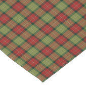 Rustieke Kerstmis Plaid Korte Tafelloper (Hoek)