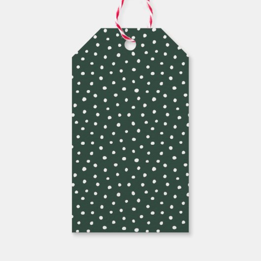 Rustieke kerstpijnboom cadeaulabel (Achterkant)