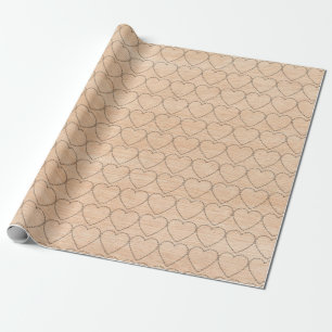 Rustieke kerstverpakkings papier met Gods liefde