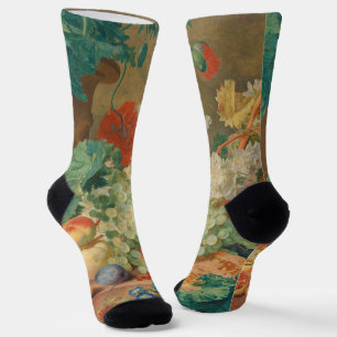 Rustieke Keuken Kunst Vintage Fruit Bloem Print Sokken