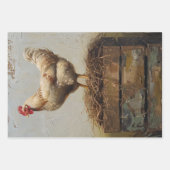 Rustieke kip en Nest Decoupage Inpakpapier Vel (Voorkant)
