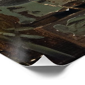 Rustieke kip en nest perfect poster (Hoek)