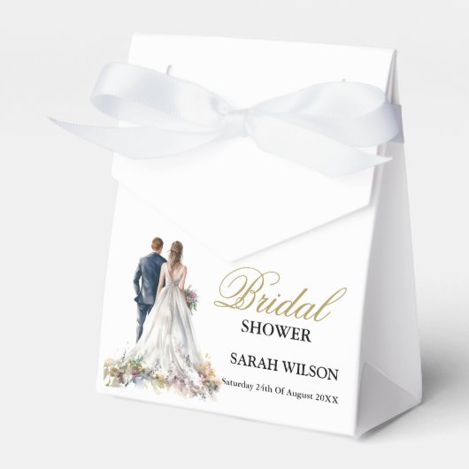 Rustieke klassieke Boho bloemenbruiloft Bedankdoosjes (Voorkant Zijde)