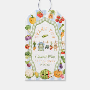 Rustieke Kleine Spruit Jongen Baby Shower Bedankt Cadeaulabel