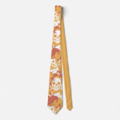Rustieke Kleur Halloween Patroon Halsband Stropdas (Voorkant)