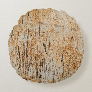 Rustieke kleuren verstrengelen in gecorrodeerde me rond kussen