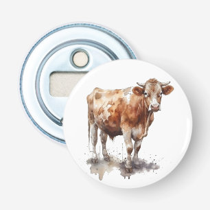 Rustieke koe boerderij bar charme button flesopener