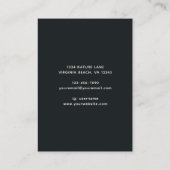 Rustieke Koe schedel Floral Boho Western Visitekaartje (Achterkant)