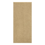 Rustieke Kraft Bloemen Krans Bruiloft Menu (Achterkant)