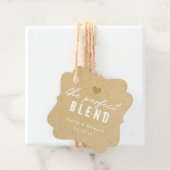 Rustieke Kraft De perfecte mix bruiloft gunst Labe Bedankjes Labels (In situ)