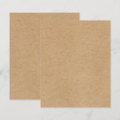 Rustieke Kraft Eenvoudig Stijlvol Boho (Voorkant / Achterkant)