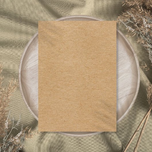 Rustieke Kraft Eenvoudig Stijlvolle Boho Bedankkaart