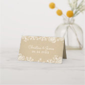 Rustieke Kraft en Bloemen Lace Wedding (Achterkant)