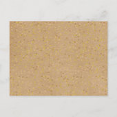 Rustieke Kraft Gouden Hart Kalender Bewaar de Datu Aankondigingskaart (Achterkant)