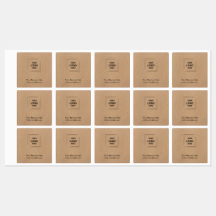 Rustieke Kraft Moderne Zakelijke Label Ontwerp