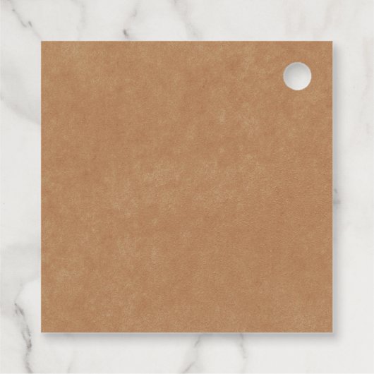 Rustieke Kraft Roze Pioenen Bloemen Bruiloft Dank Bedankjes Labels (Achterkant)