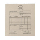 Rustieke krans bruin papier notitieblok (Voorkant)