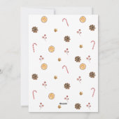 Rustieke Krans Elegante Kerst Custom Foto Feestdagenkaart (Achterkant)