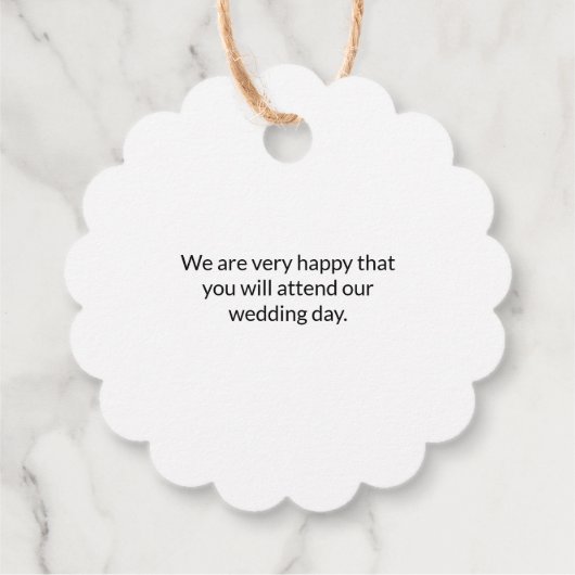 Rustieke krans Initialen Bedankjes Labels (Achterkant)